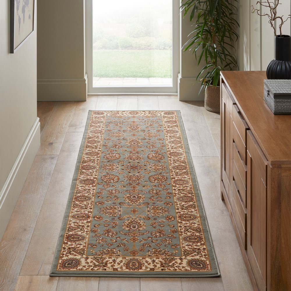 Grand Heritage GH102 Traditional Persian Runner Rugs by Concept Looms in Blue